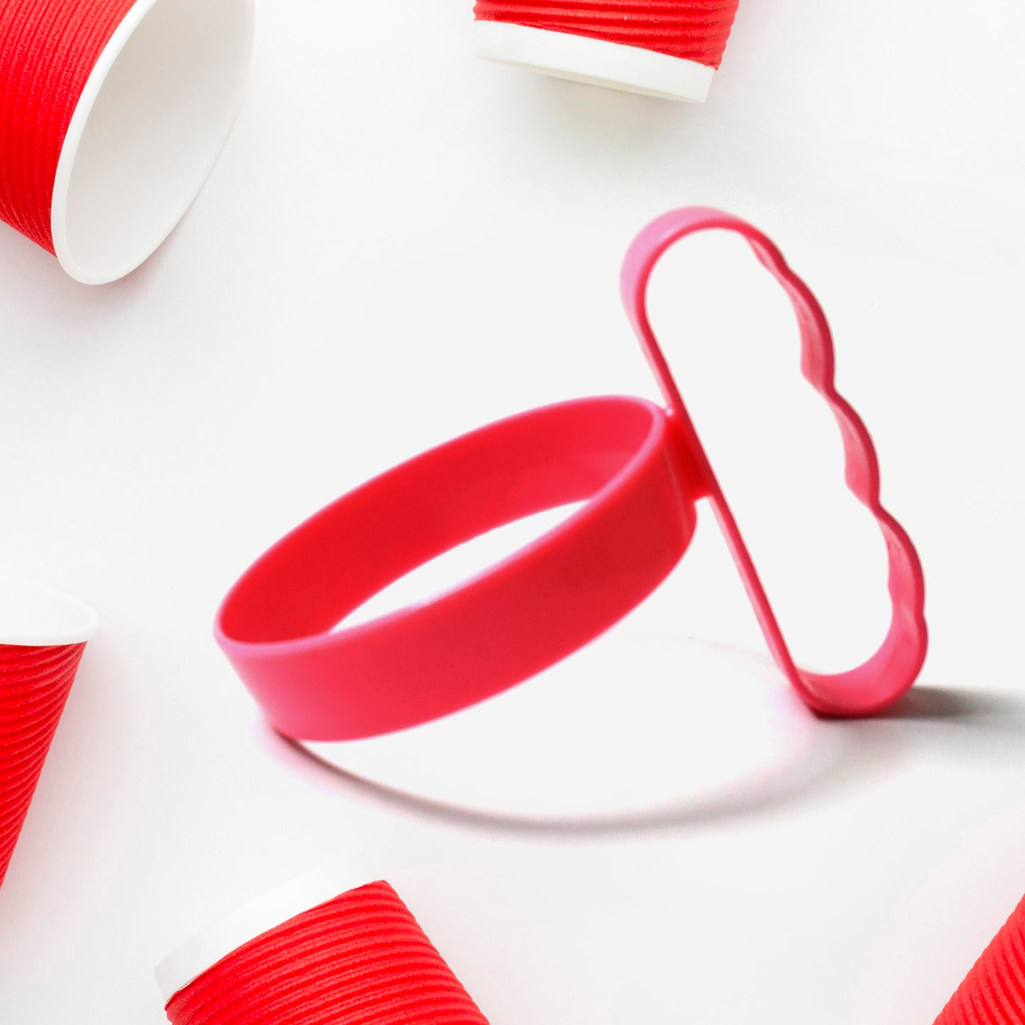 Plastic Cup  Tumbler Handle Anti Slip Travel Mug Grip  Cupholder  Cup  Tumbler Accessories  Lightweight Tumbler Holder  Cup Handle (1 Pc) - Happy Price - Image 5