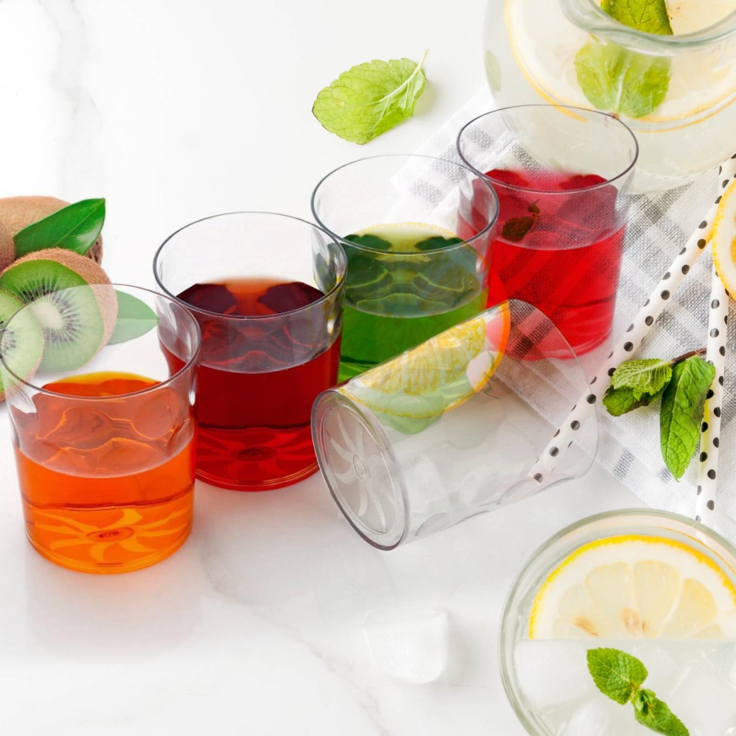 Magic Glass Clear Glass Bubble Water Juice Glasses (6 Pcs Set) - Happy Price - Image 6