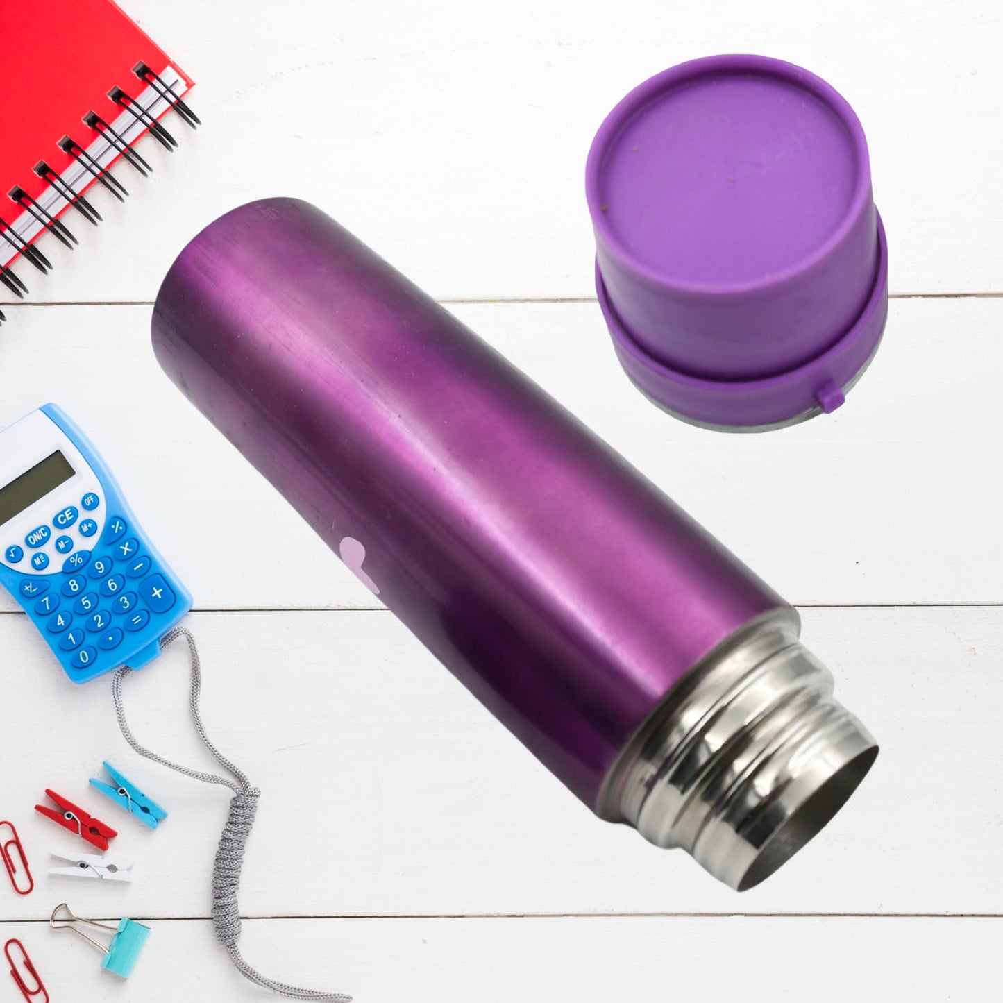 Stainless Steel Water Bottle Leak Proof Rust Proof Hot  Cold Drinks Gym Sipper Bpa Free Food Grade Quality Steel Fridge Bottle For Office  Gym  School (500 Ml Approx) - Happy Price - Image 4