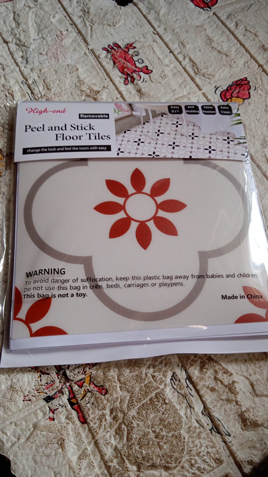 Peel And Stick Floor Tiles Kitchen  Bathroom Backsplash Sticker Detachable Waterproof Diy Tile Stickers For Wall Decoration Tiles Home Decoration (8x8 Inch  10 Pcs Set) - Happy Price - Image 7