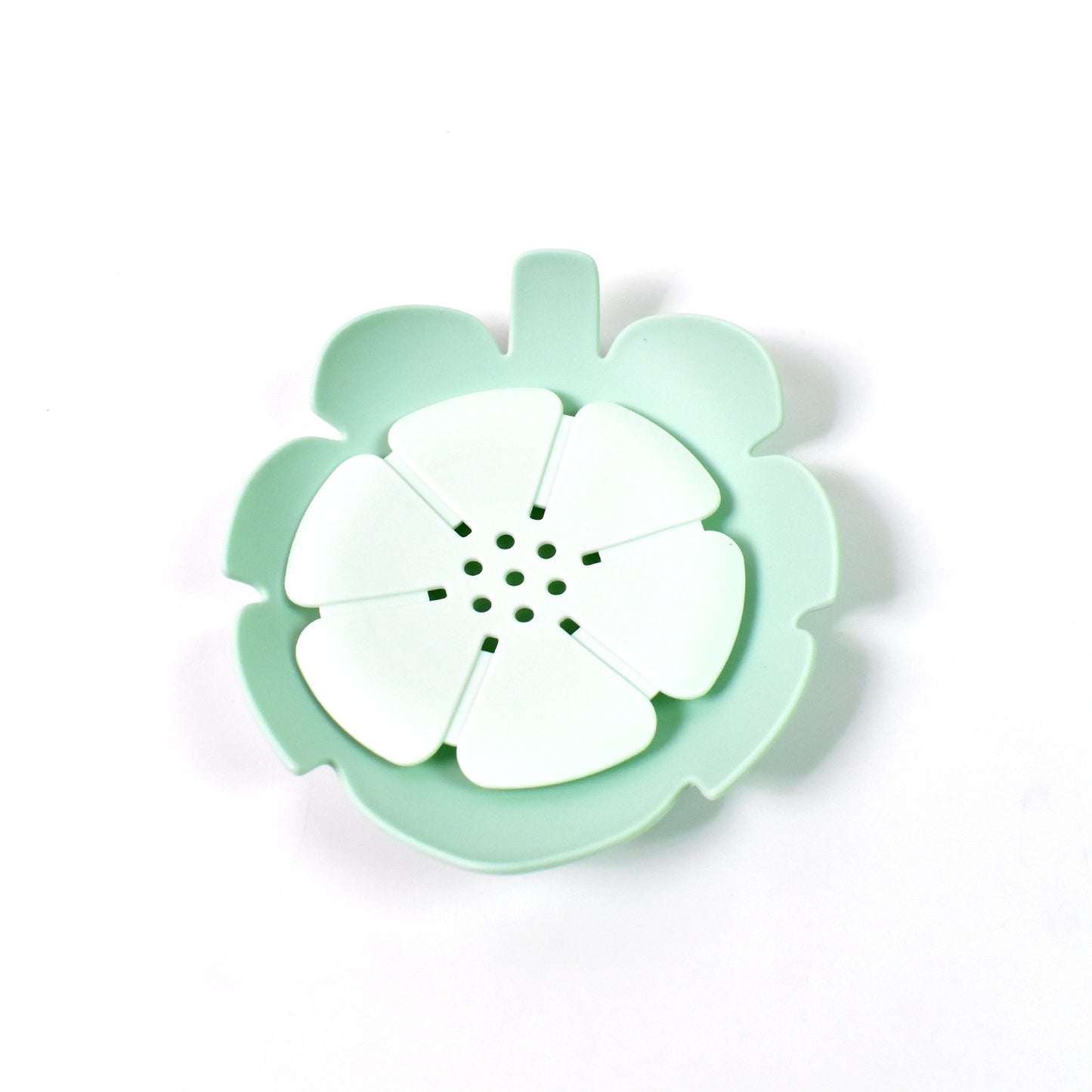 Plastic Flowers Soap Dish Bathroom Accessories Set Shower Gift (1 Pc) - Happy Price - Image 5