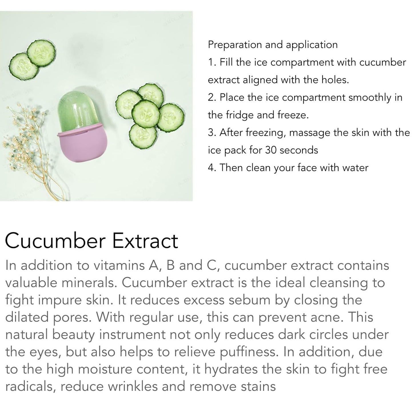 Non Slip Silicone Face Ice Cubes Easy Grip New Unique Shape Ice Roller Base Reusable For Beauty  ( 1 Pc ) - Happy Price - Image 5