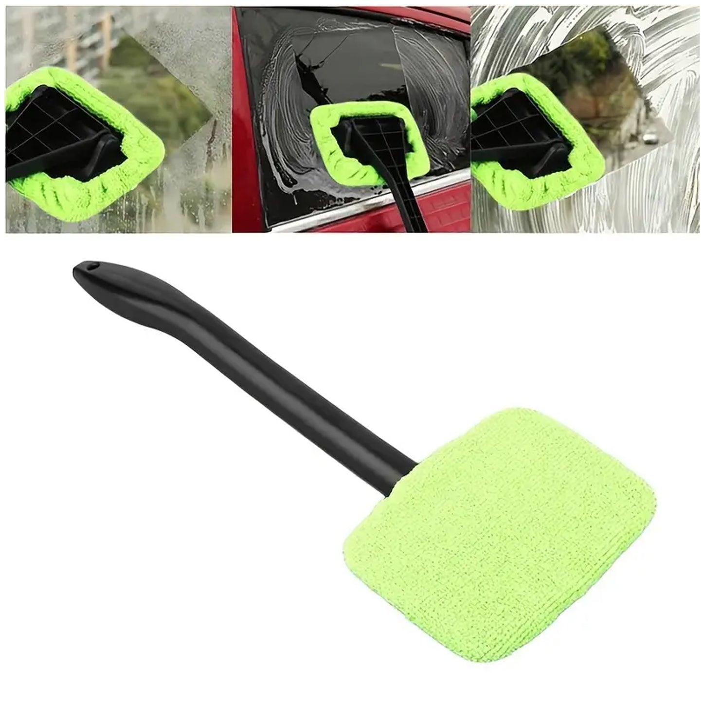 Windshield Clean Car Glass Cleaner Wiper With Microfiber Cloth (1 Pc  38 Cm Long) - Happy Price - Image 2