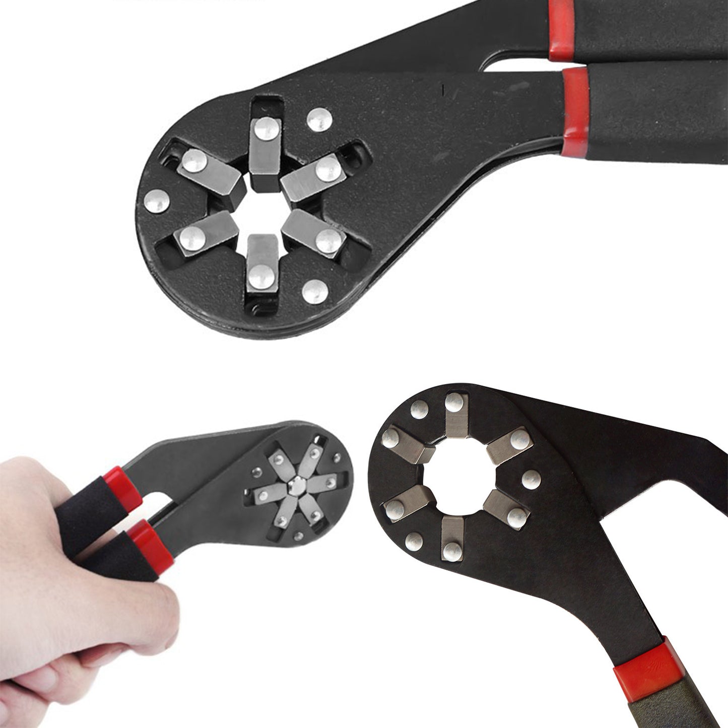 Multi-function Hexagon Universal Wrench Adjustable Bionic Plier Spanner Repair Hand Tool (Small) Single Sided Bionic Wrench Household Repairing Wrench Hand Tool - Happy Price - Image 6