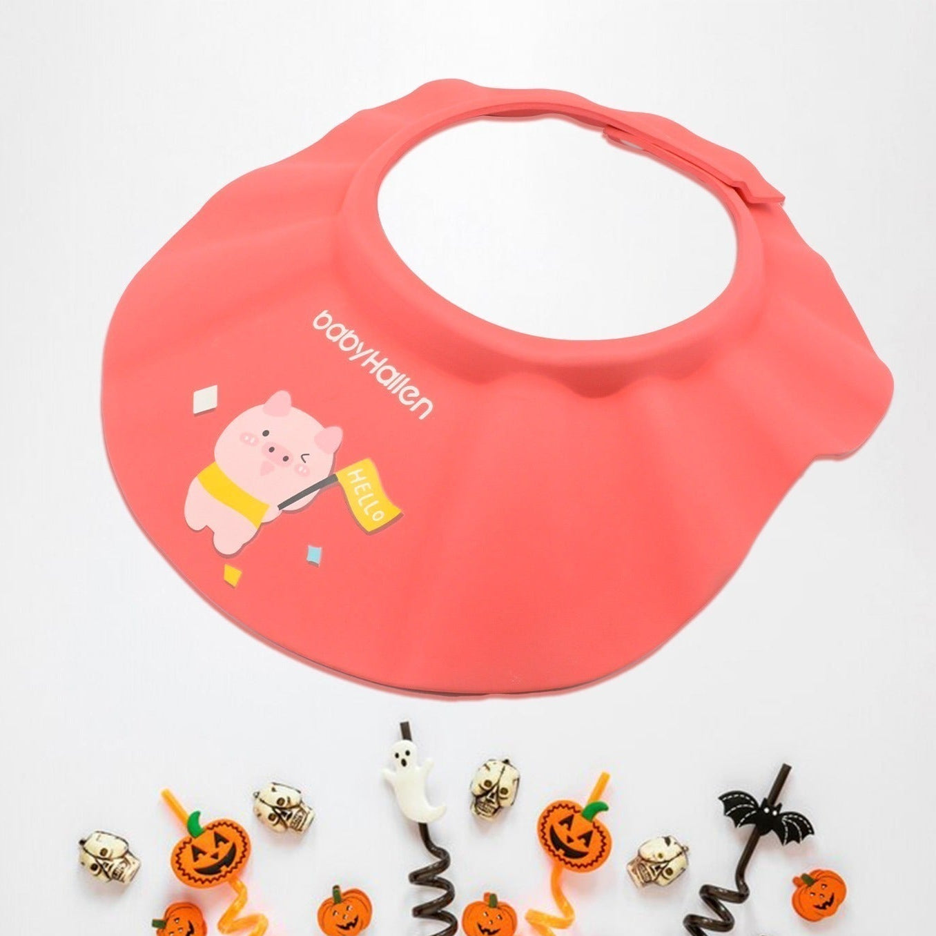 Baby Shower Caps Bath Cap For Toddlerbabykidesoft  Flexible Material Visor Hat Safe Shampoo Protection Shampoo Cap Hat New Born Infants Babies Shield Eyesears Protector Soft Comfortable Wash Hair (1 Pc) - Happy Price - Image 1