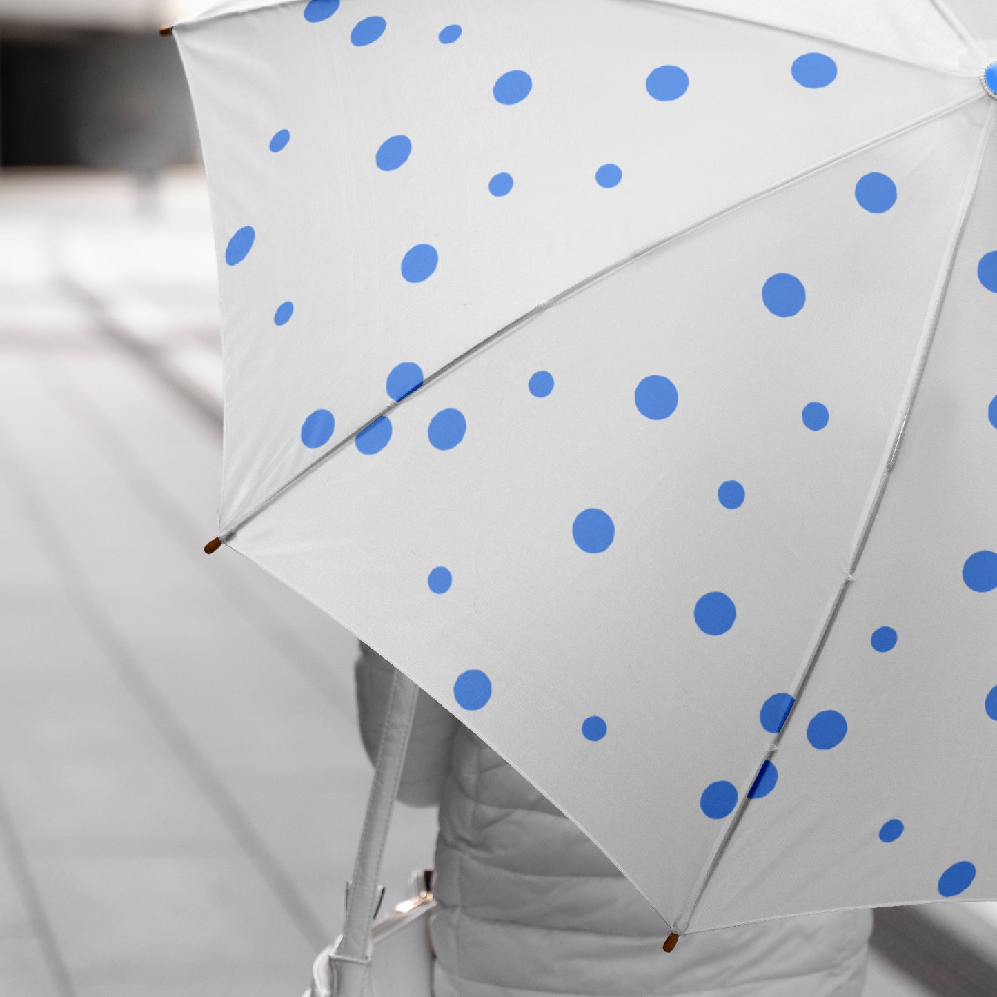 Dot Printed Umbrella For Men And Women Multicolor - Happy Price - Image 2