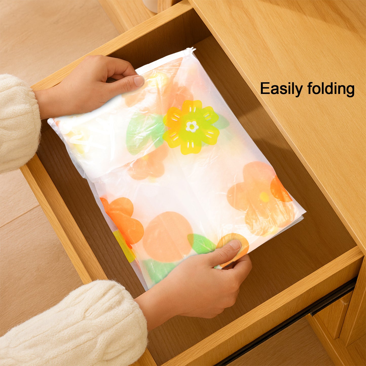 Large Blanket Storage Bag With Zipper  40x83 Cm - Happy Price - Image 6