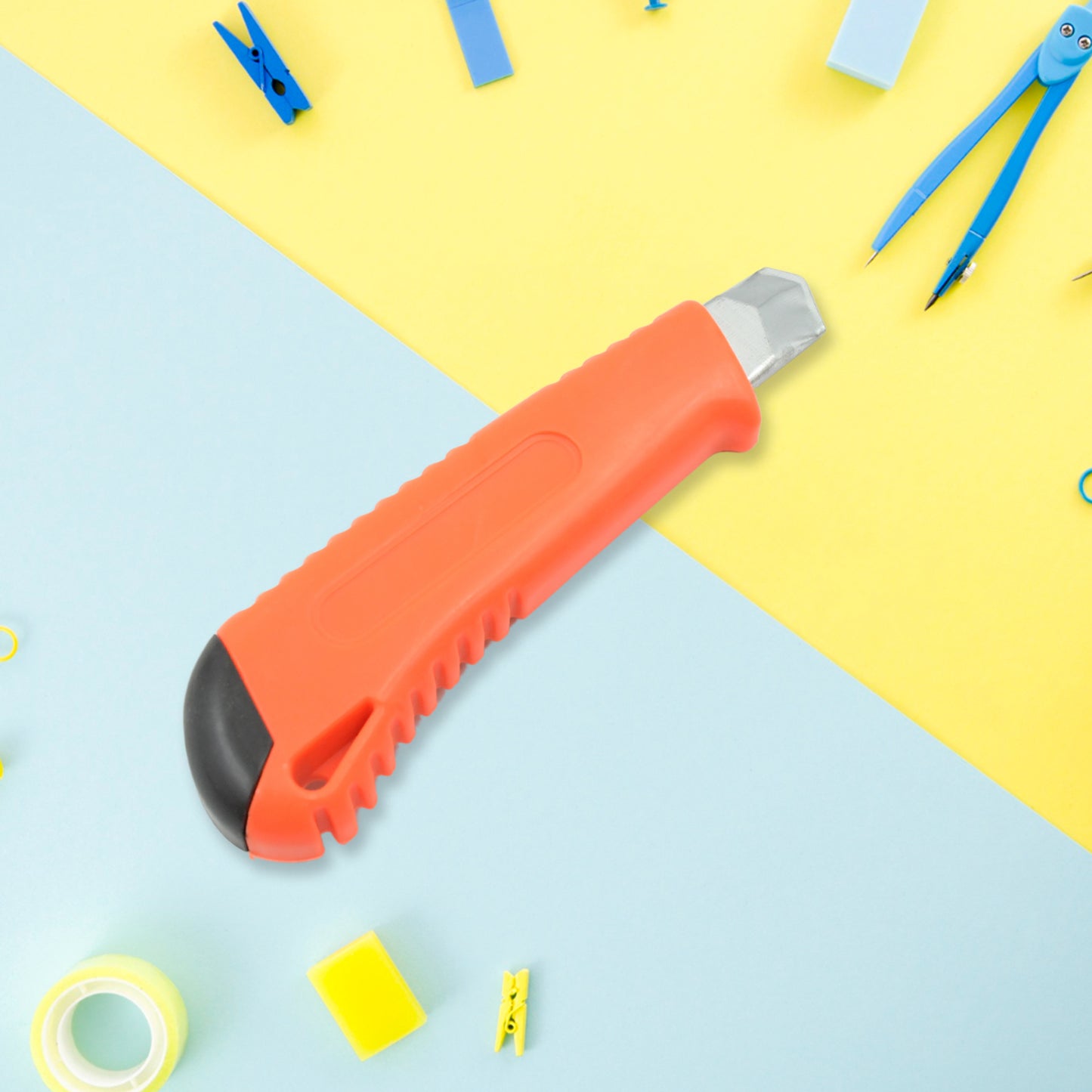 Multi-use Iron Cutter Cutting Blade And Precision Knife Blade Utility Knife - Heavy Duty Industrial Cutter Knife (18mm) - Happy Price - Image 5