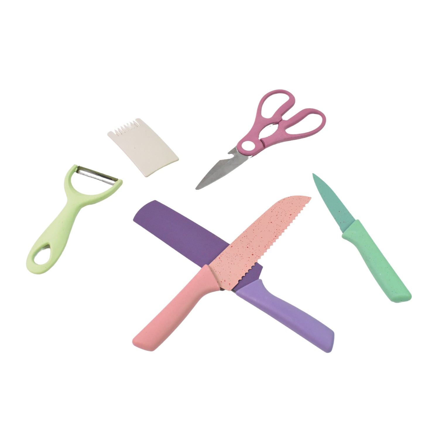 Professional Colorful Kitchen Knives Set (6 Pcs Set) - Happy Price - Image 4