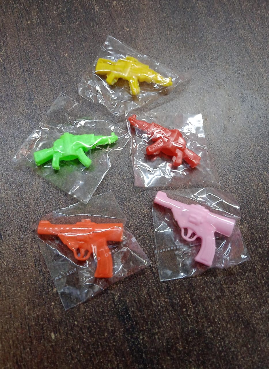 Gun Shape Pencil Top For Kids Office Small Gun Toy (1 Pc  Mix Colour  Design) - Happy Price - Image 2