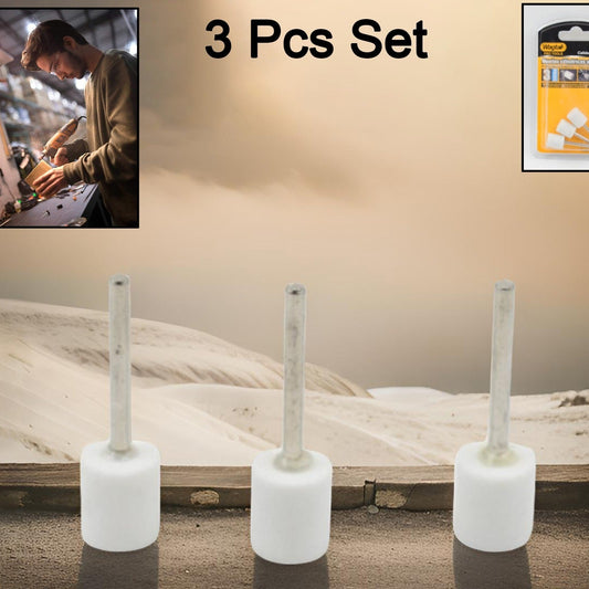 Wool Felt Polishing Buffing Wheels Wool Felt Mounted Polishing Bits (3 Pcs Set) - Happy Price - Image 1