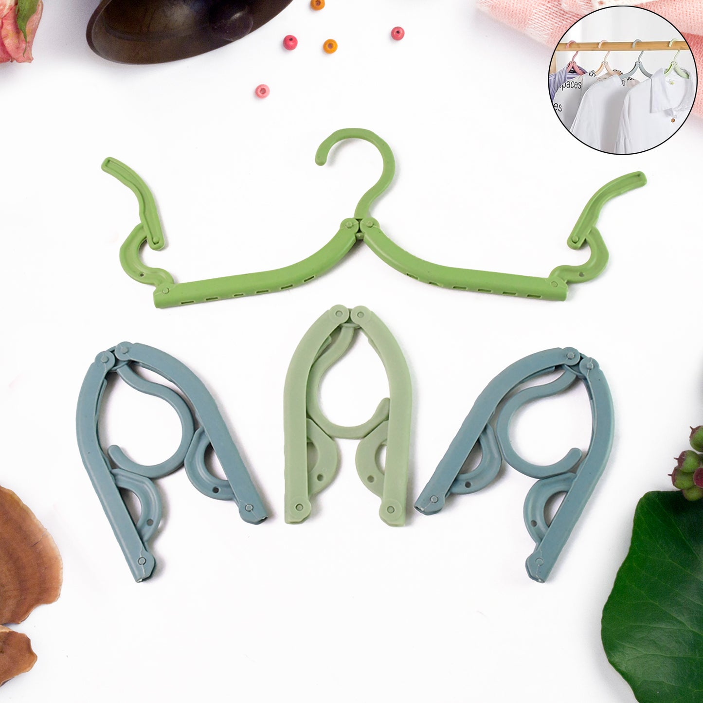 Travel Hangers Portable Folding Clothes Hangers (4 Pc  Big) - Happy Price - Image 6