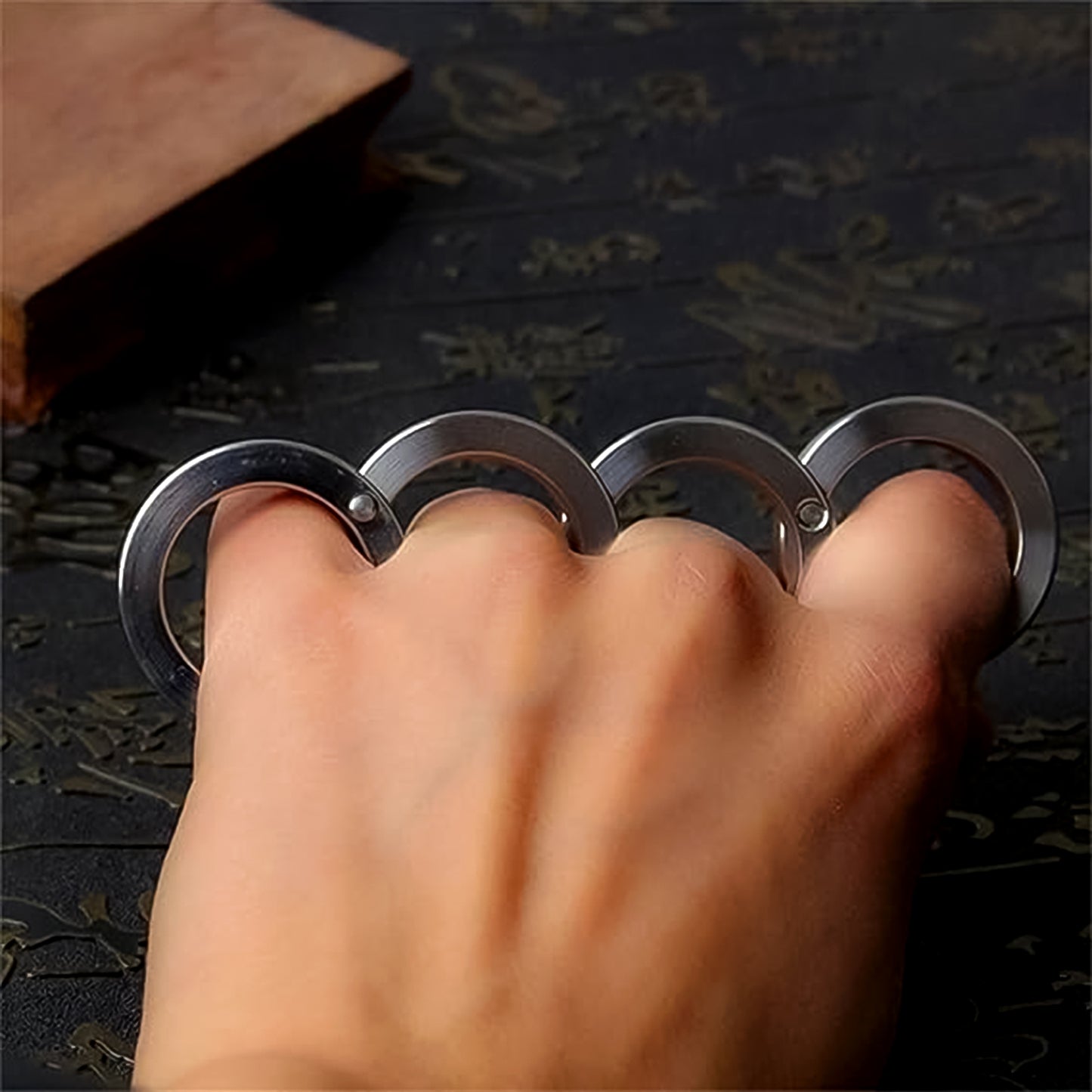 Portable 4 Finger Ring Unique Rotating Folding Ring (1 Set) - Happy Price - Image 5