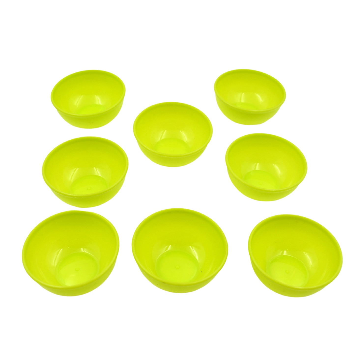 Multipurpose Small Round Plastic Bowl  Katori Microwave Safe Reusable Lightweight Bowl Dishwasher Safe Chutney Bowl (8 Pcs Set) - Happy Price - Image 2