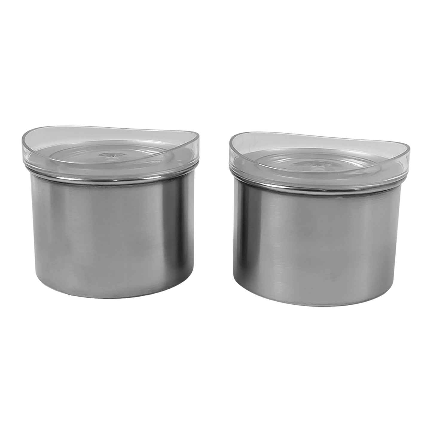 Multipurpose Stainless Steel Airtight Containers With See Through Lid (2 Pc  500 Ml) - Happy Price - Image 4
