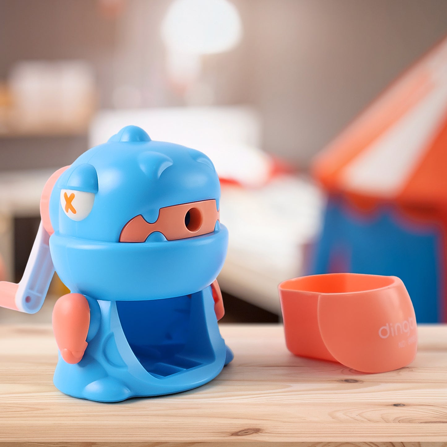 Sharpener For Pencil With Removable Tray Hardiness Steel Cutter Kids Teddy Shaped Pencil Sharpener Machine Birthday Return Gift Stationary Gifts - Happy Price - Image 4