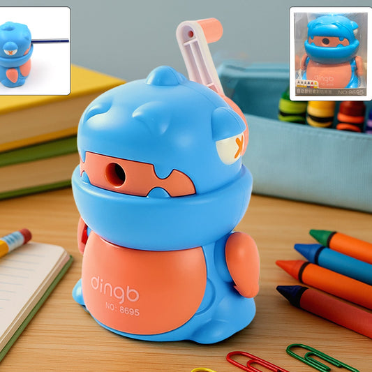 Sharpener For Pencil With Removable Tray Hardiness Steel Cutter Kids Teddy Shaped Pencil Sharpener Machine Birthday Return Gift Stationary Gifts - Happy Price - Image 1