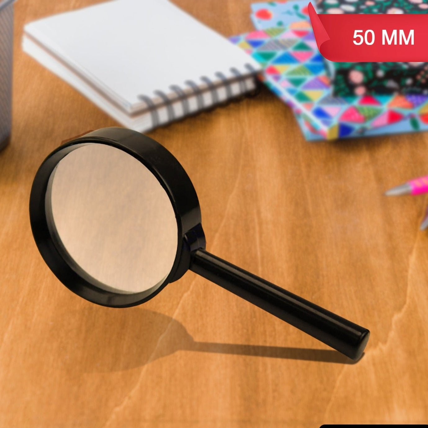 Magnifying Glass Lens - Reading Aid Made Of Glass - Real Glass Magnifying Glass That Can Be Used On Both Sides - Glass Breakage-proof Magnifying Glass Protect Eyes 50 Mm - Happy Price - Image 1