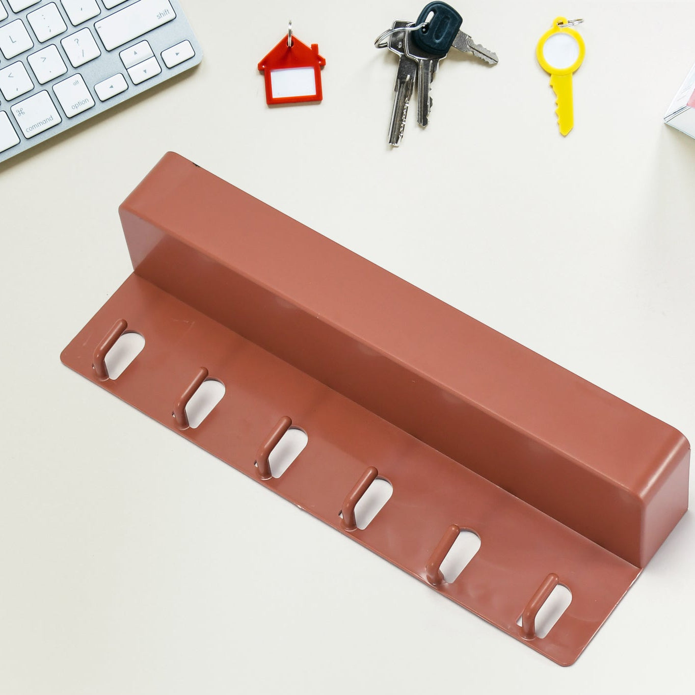 Key Holder  Multiuse 6 Hook Stand For Home  Bathroom Use Stand - Happy Price - Image 1