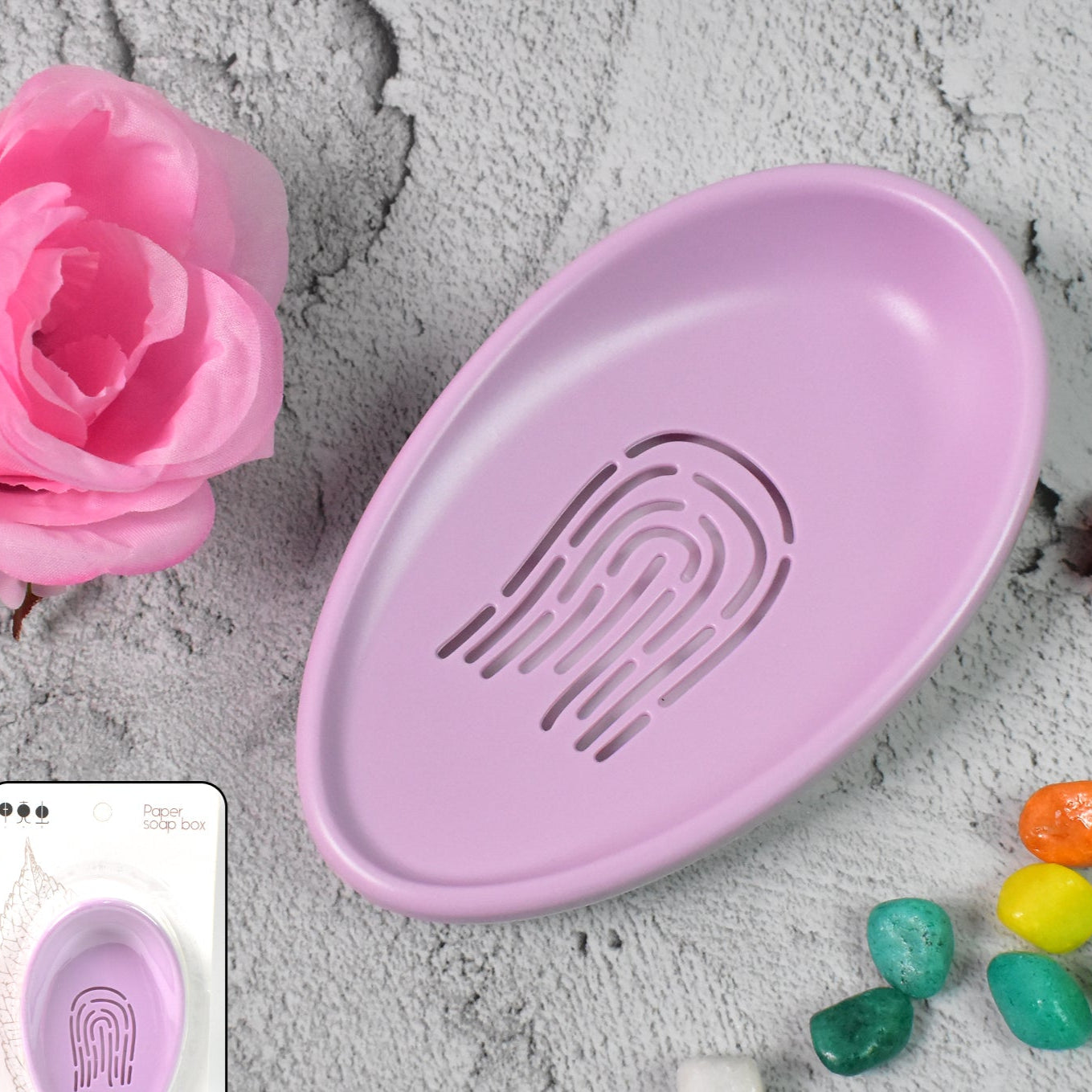 Plastic Soap Dish With Drain Soap Holder Double-layer (1 Pc) - Happy Price - Image 1