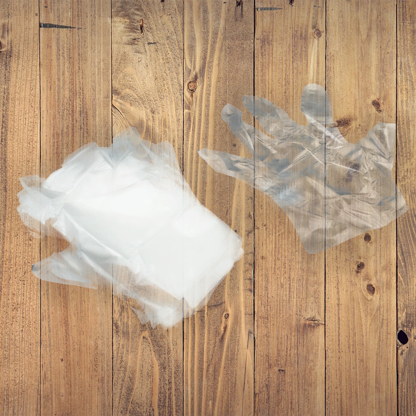 Large Size Plastic Transparent Disposable Clear Plastic Hand Gloves For Home Kitchen Hotels Hospitals Clinics Beauty Parlor Saloons (100 Pcs) - Happy Price - Image 5