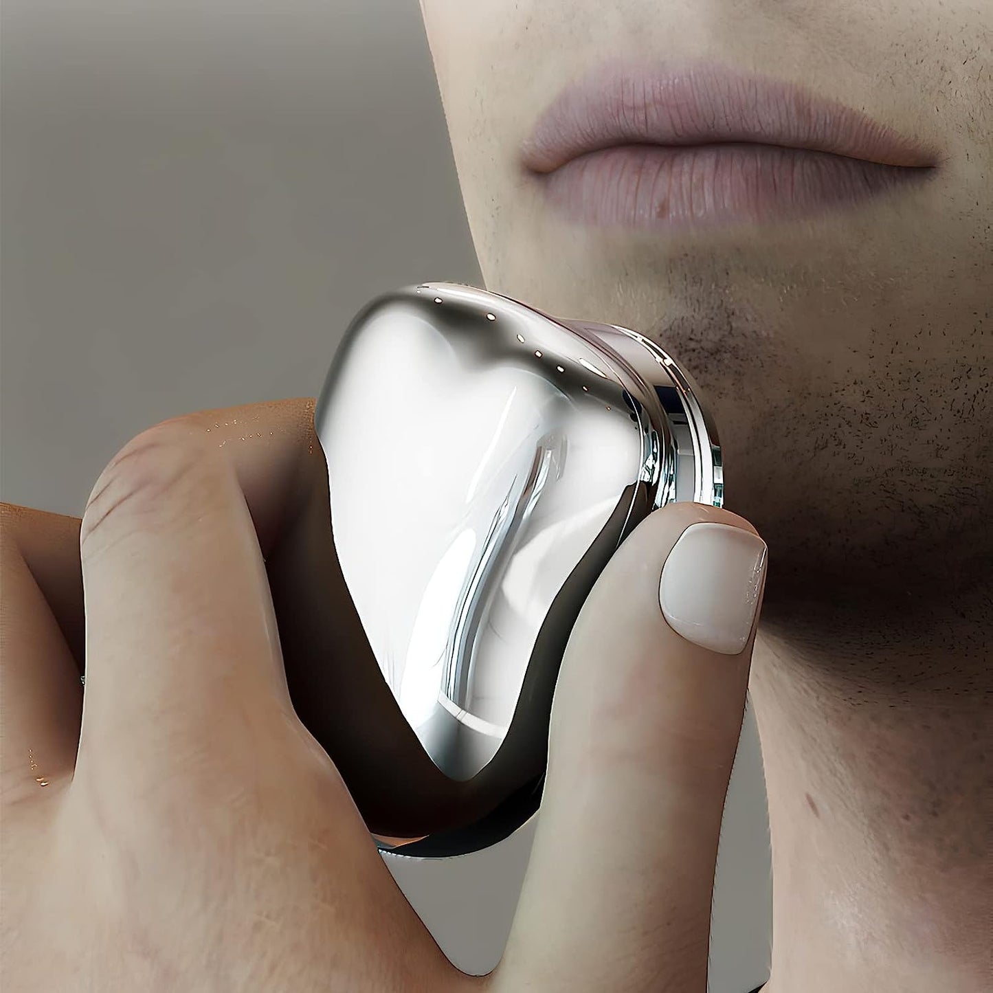 Mini Electric Shaver Portable  Pocket Fashion  Rechargeable  Wireless Beard Hair Razor For Men And Women  Home Travel Gift - Happy Price - Image 3