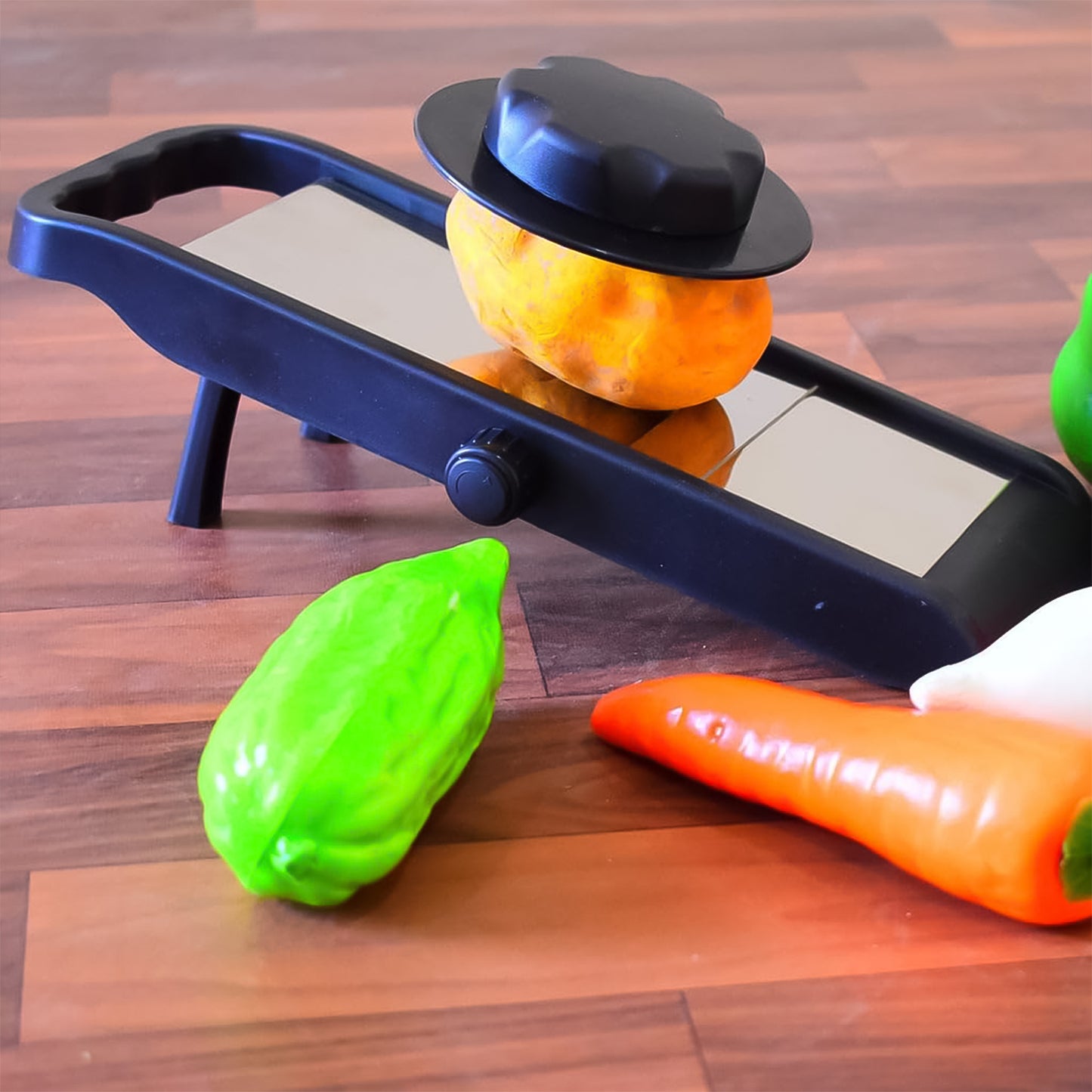 Adjustable Slicer Stainless Steel And Plastic Premium Multipurpose Potato  Onion Slicer And Grater (1 Pc) - Happy Price - Image 4