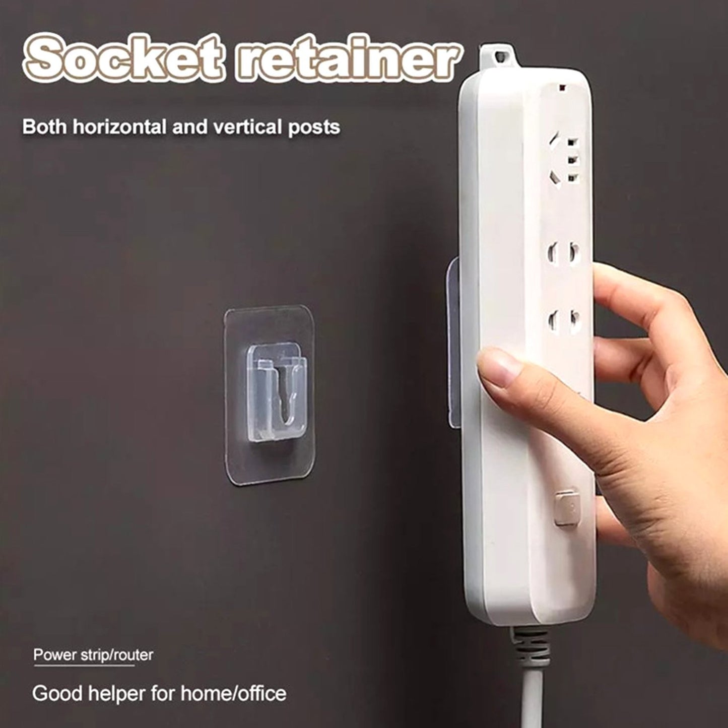 Adhesive Plastic Wall Hooks Heavy Duty Hooks ( 1 Pair ) - Happy Price - Image 3