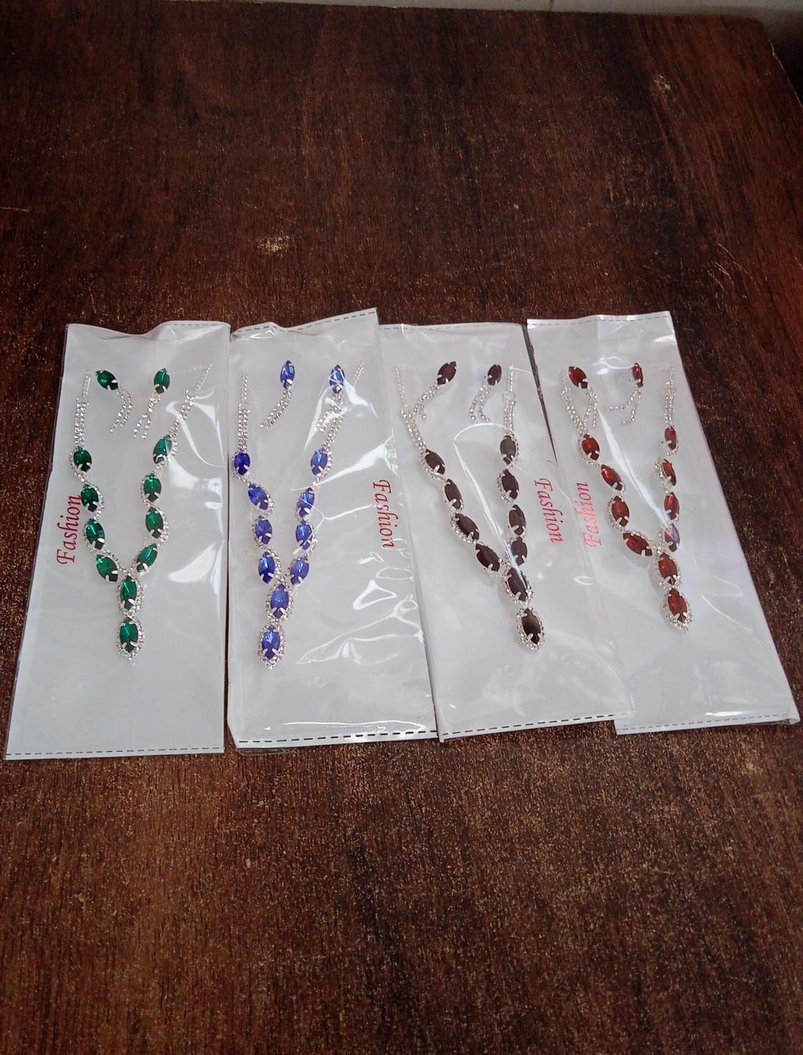 Necklace And Earrings Set Wedding Jewelry Set (1 Set  Mix Color) - Happy Price - Image 7