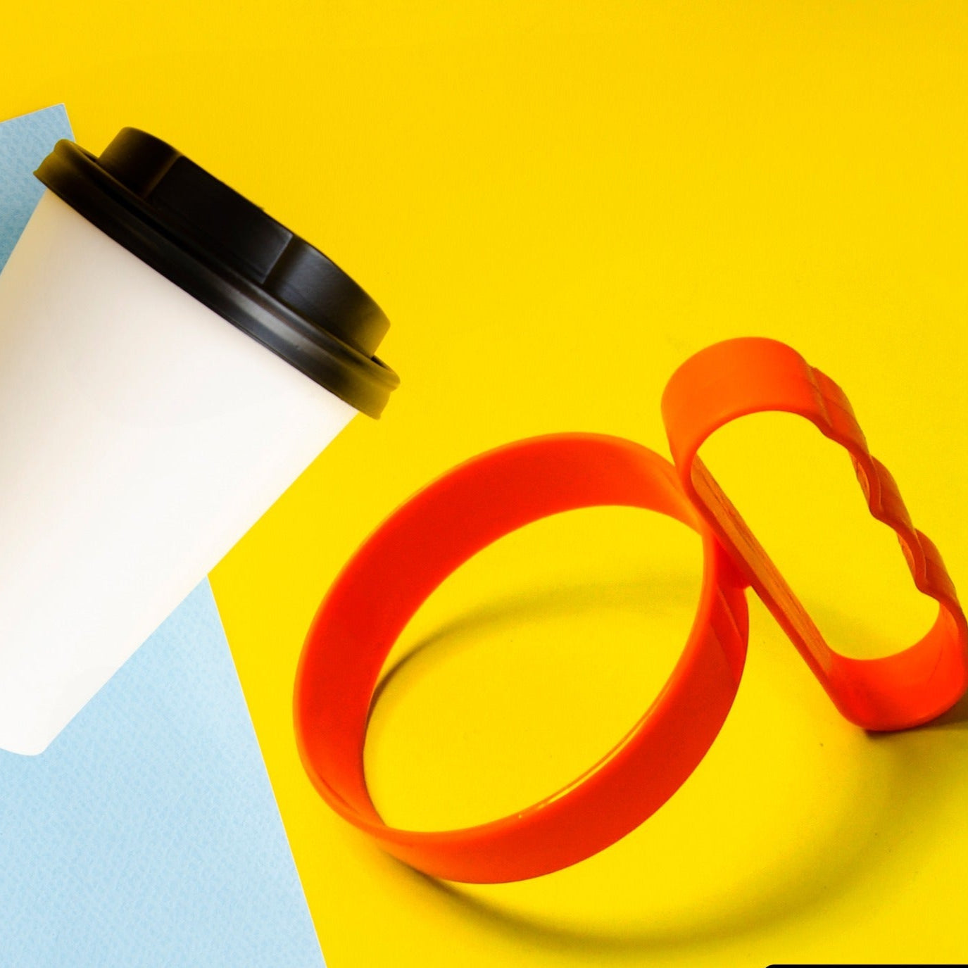 Plastic Cup  Tumbler Handle Anti Slip Travel Mug Grip  Cupholder  Cup  Tumbler Accessories  Lightweight Tumbler Holder  Cup Handle (1 Pc) - Happy Price - Image 1