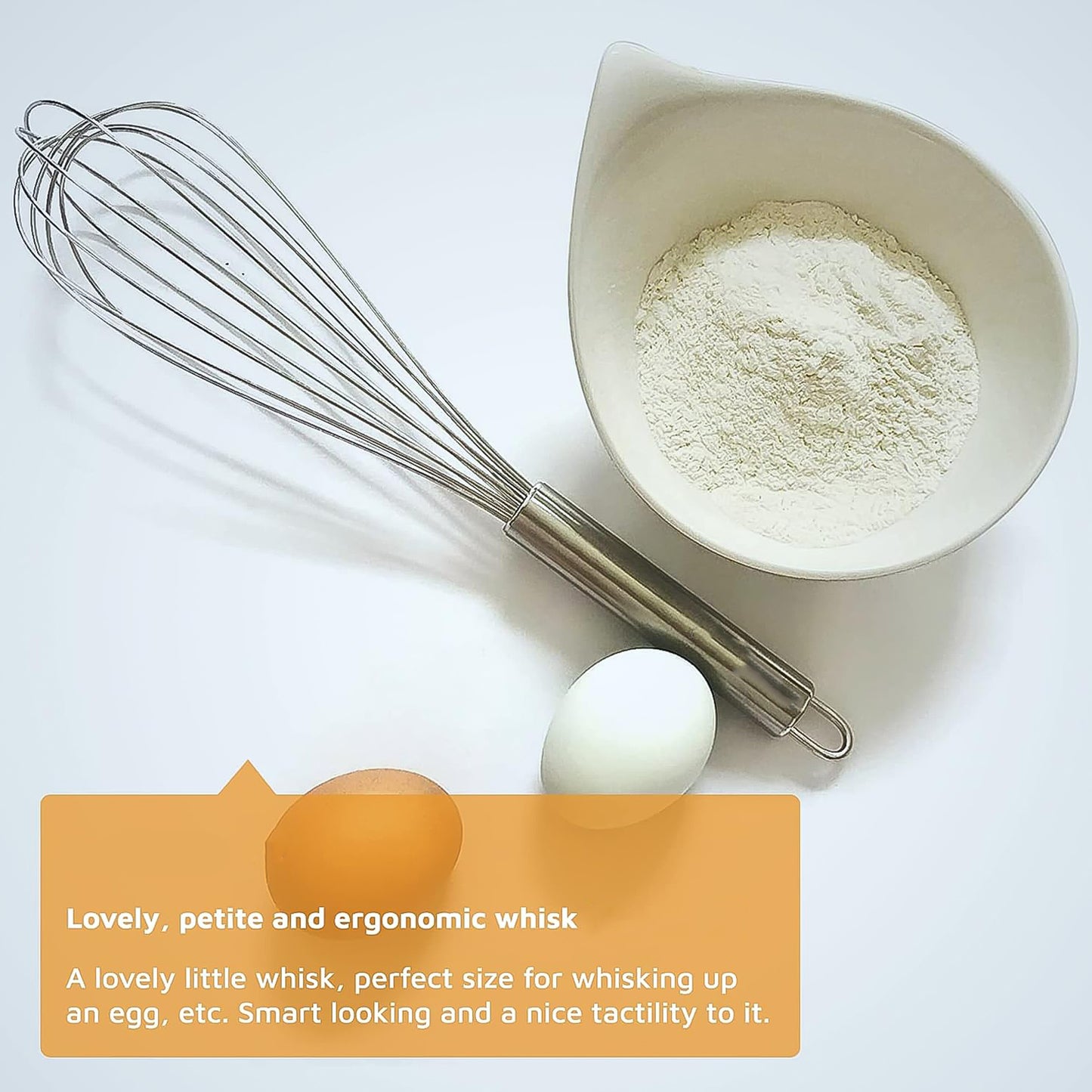 Large Stainless Steel Balloon Whisk  Heavy-duty Kitchen Tool (30cm  1 Pc) - Happy Price - Image 5