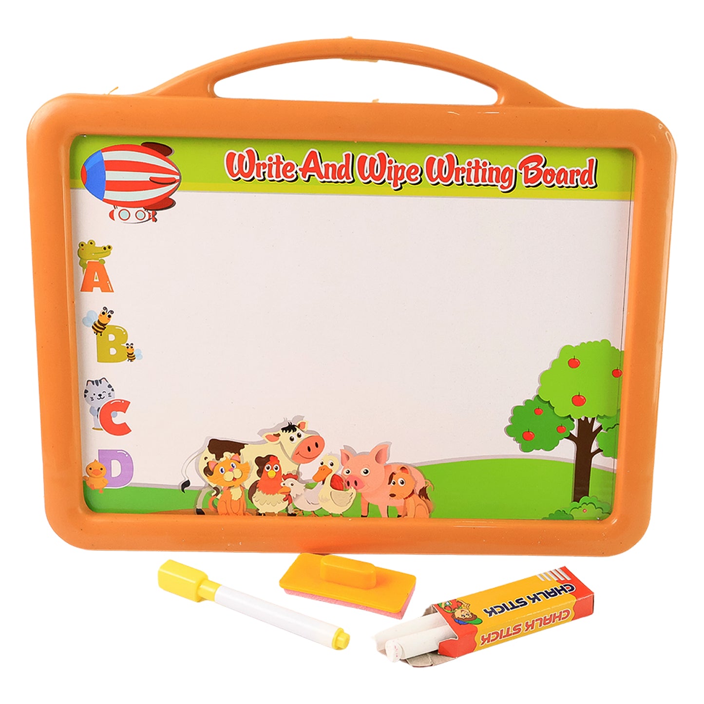 2-in-1 Double-sided Write And Wipe Educational Drawing Board For Kids (1 Set) - Happy Price - Image 2