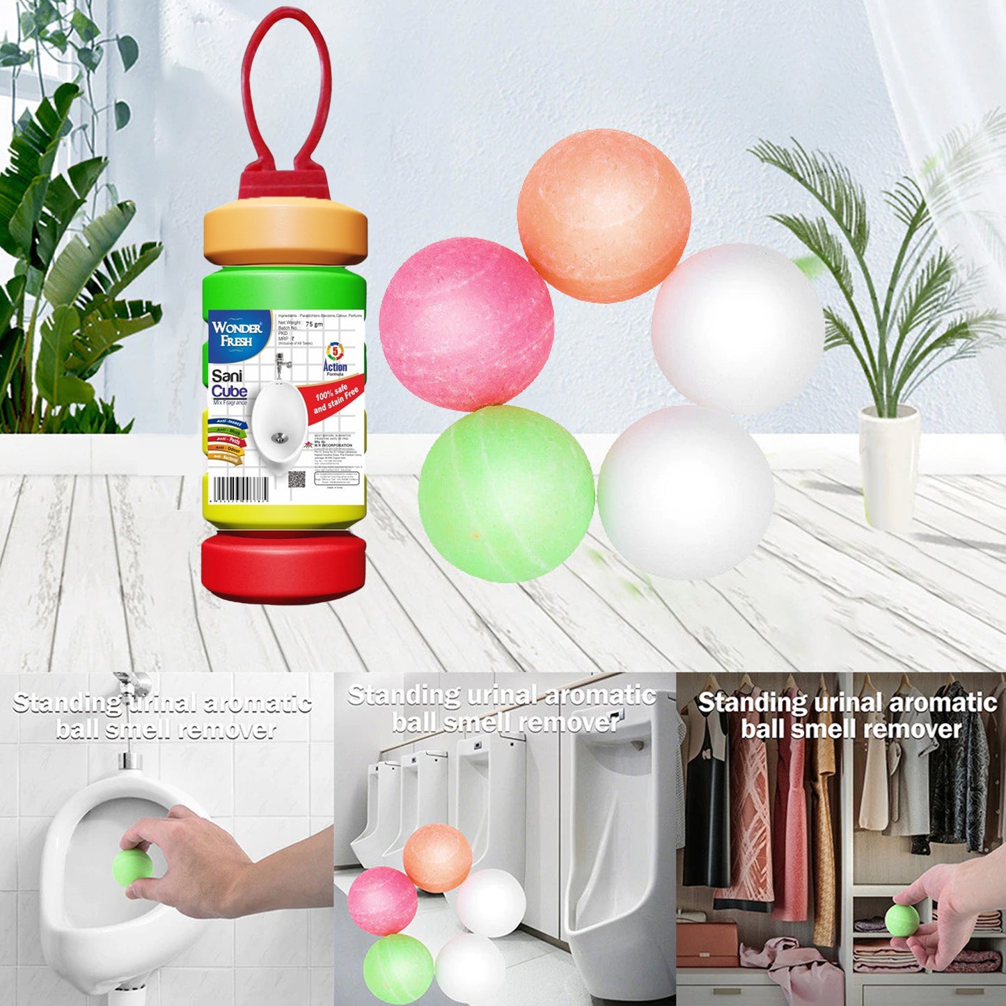 Urinal Cubes  Sani Cubes  Bathroom Freshener Fragrance Blocks Air Freshener For Bathroom Toilet Shoe Rack Etc. Long-lasting Fragrance - Happy Price - Image 5