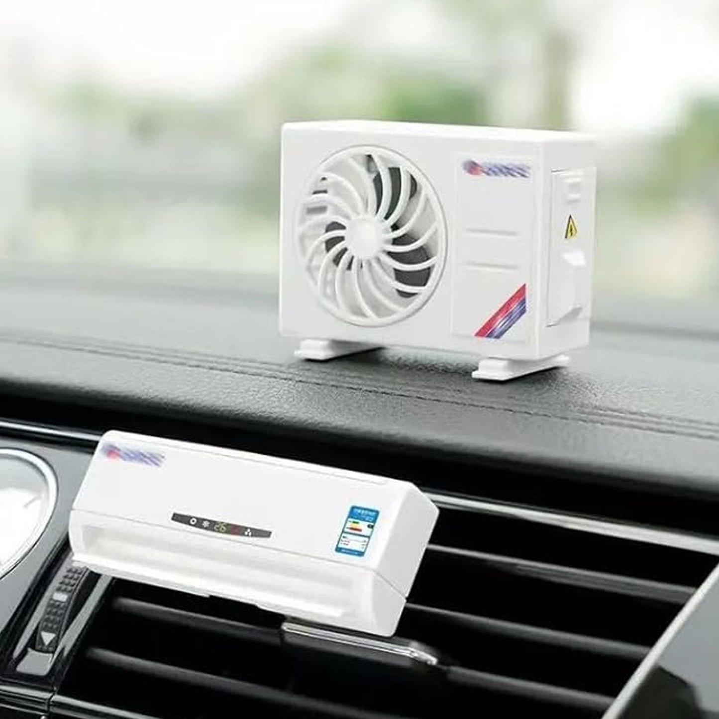 Ac Design Solar-powered Car Air Freshener Built-in Perfume Diffuser For Dashboard And Ac Vent - Happy Price - Image 4