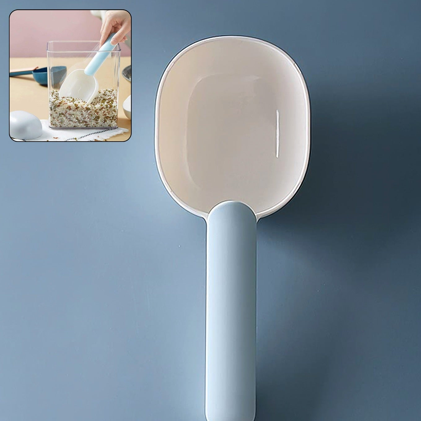 Large Plastic Measuring Spoons Flour Scoops For Home Kitchen (1 Pc) - Happy Price - Image 1