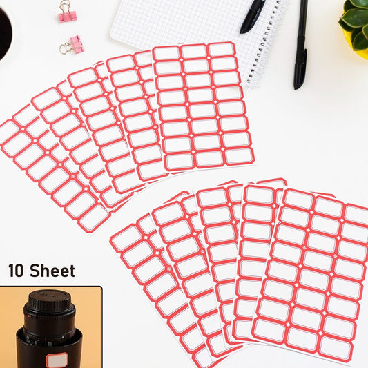 Multipurpose Blank Label Sticker Sheets Pack Of Sheets (10 Sheet Set) - Happy Price - Image 1