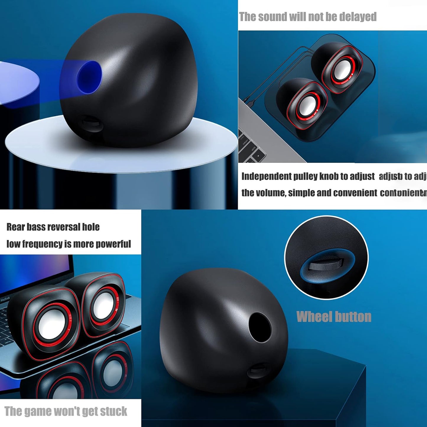 Pc Speakers Computer Speakers (1 Set) - Happy Price - Image 3