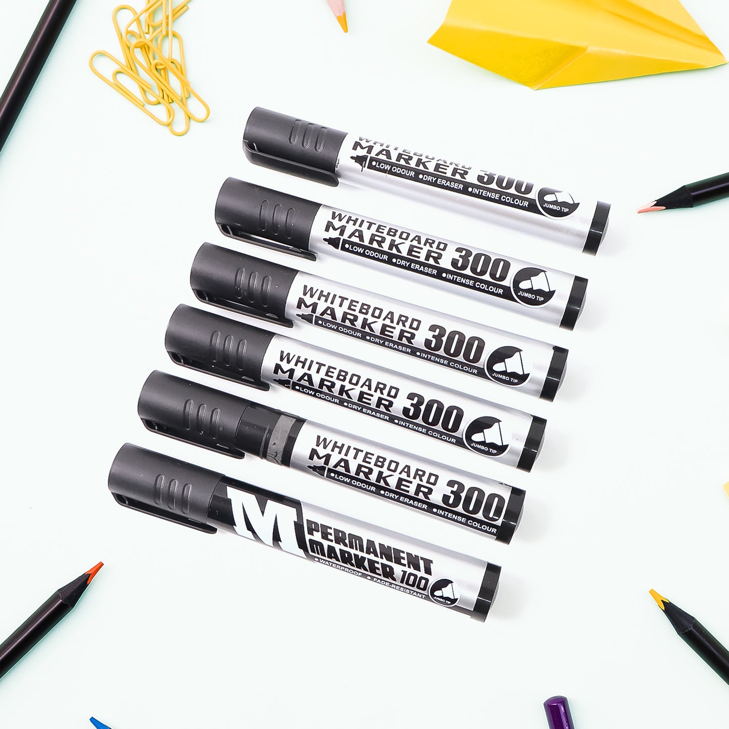 Premium Permanent Black Marker Pen Set (6 Pcs Set) - Happy Price - Image 6