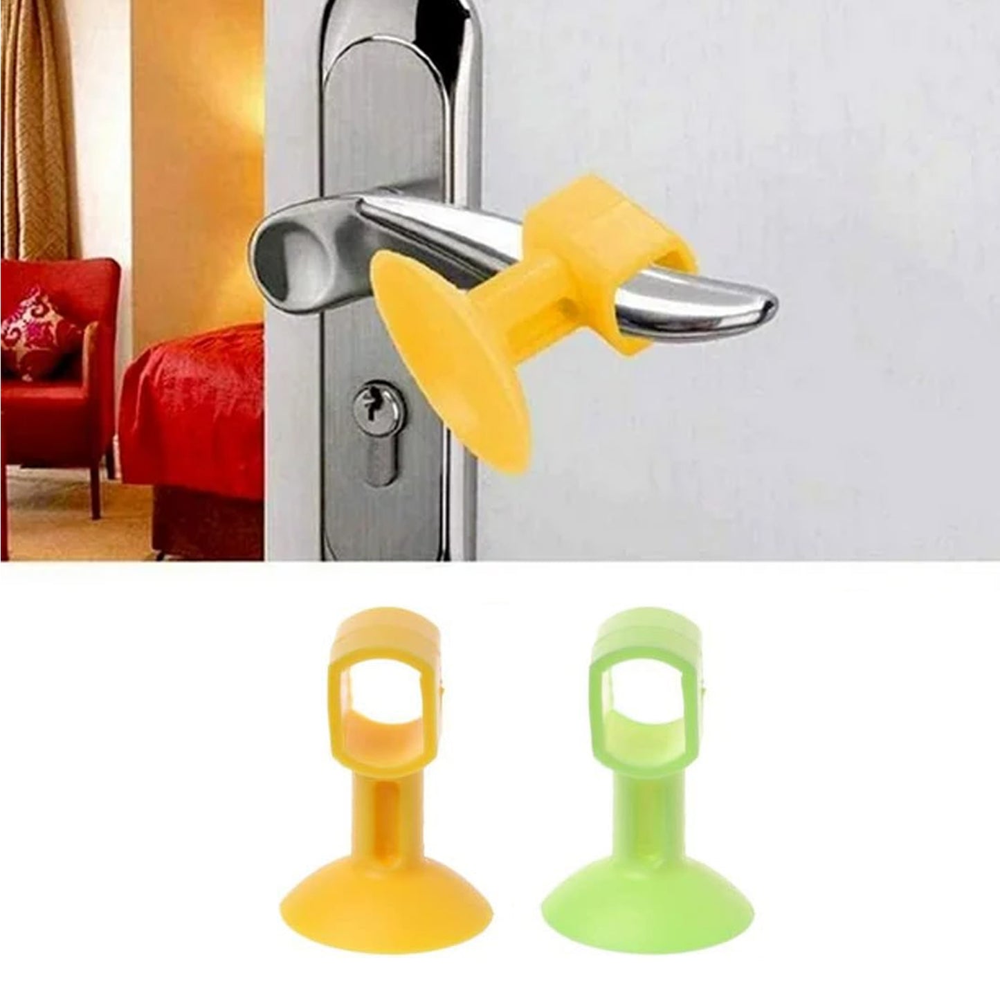 Self-sucking Silicone Door Stopper (2 Pcs Set) - Happy Price - Image 5