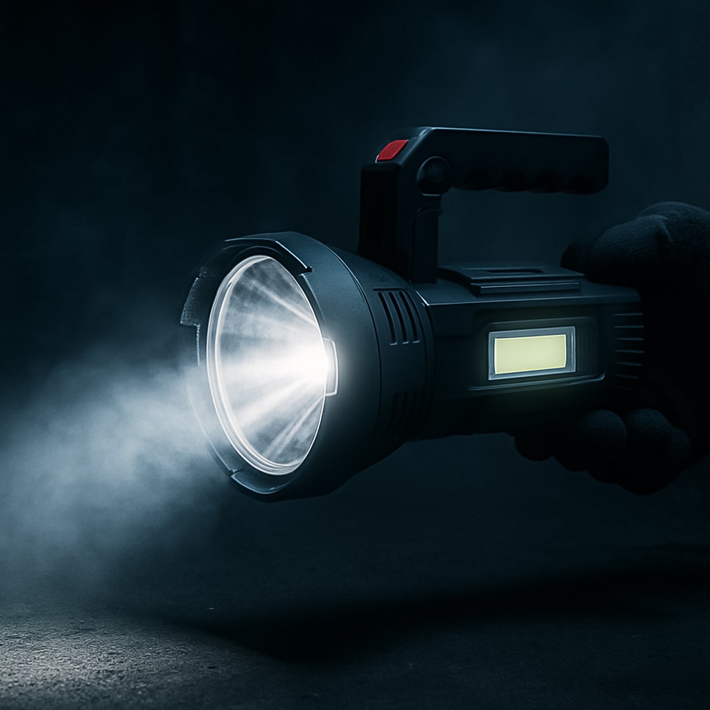 Heavy-duty Rechargeable Usb Led Hand Torch With Cob Side Light (1 Pc) - Happy Price - Image 6