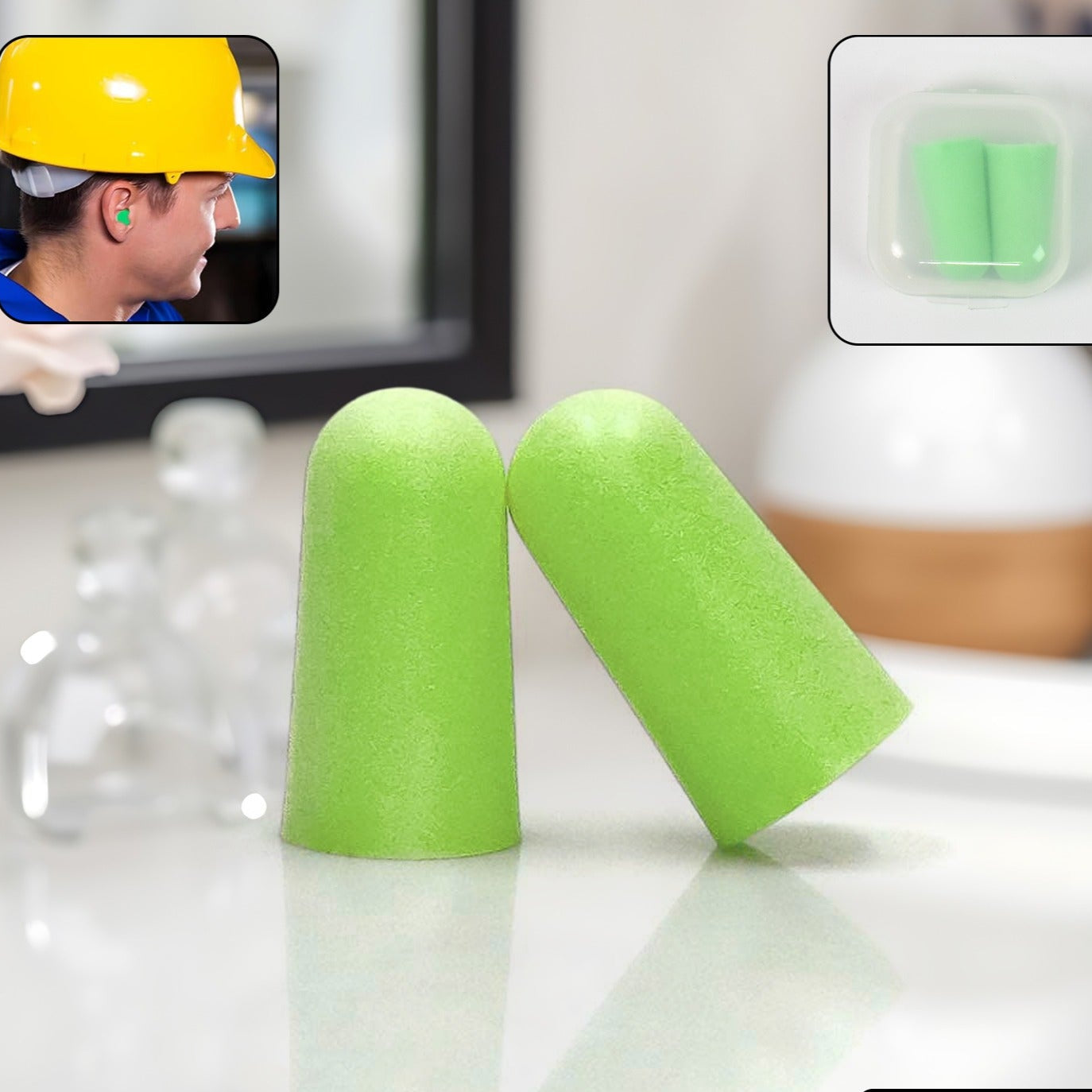 Earplugs Noise Reduction For Noise (1 Pair Foam) - Happy Price - Image 1