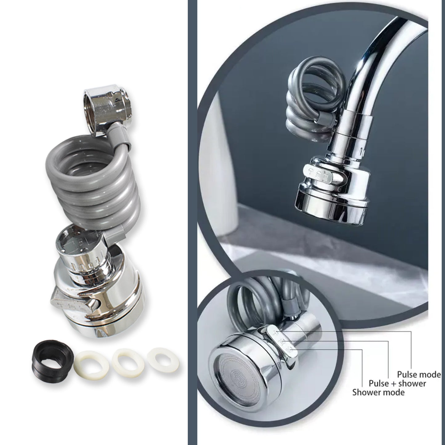 Water Faucet Extender Kitchen Faucet Sprayer Kitchen Sink Accessories Tools (1 Pc) - Happy Price - Image 3