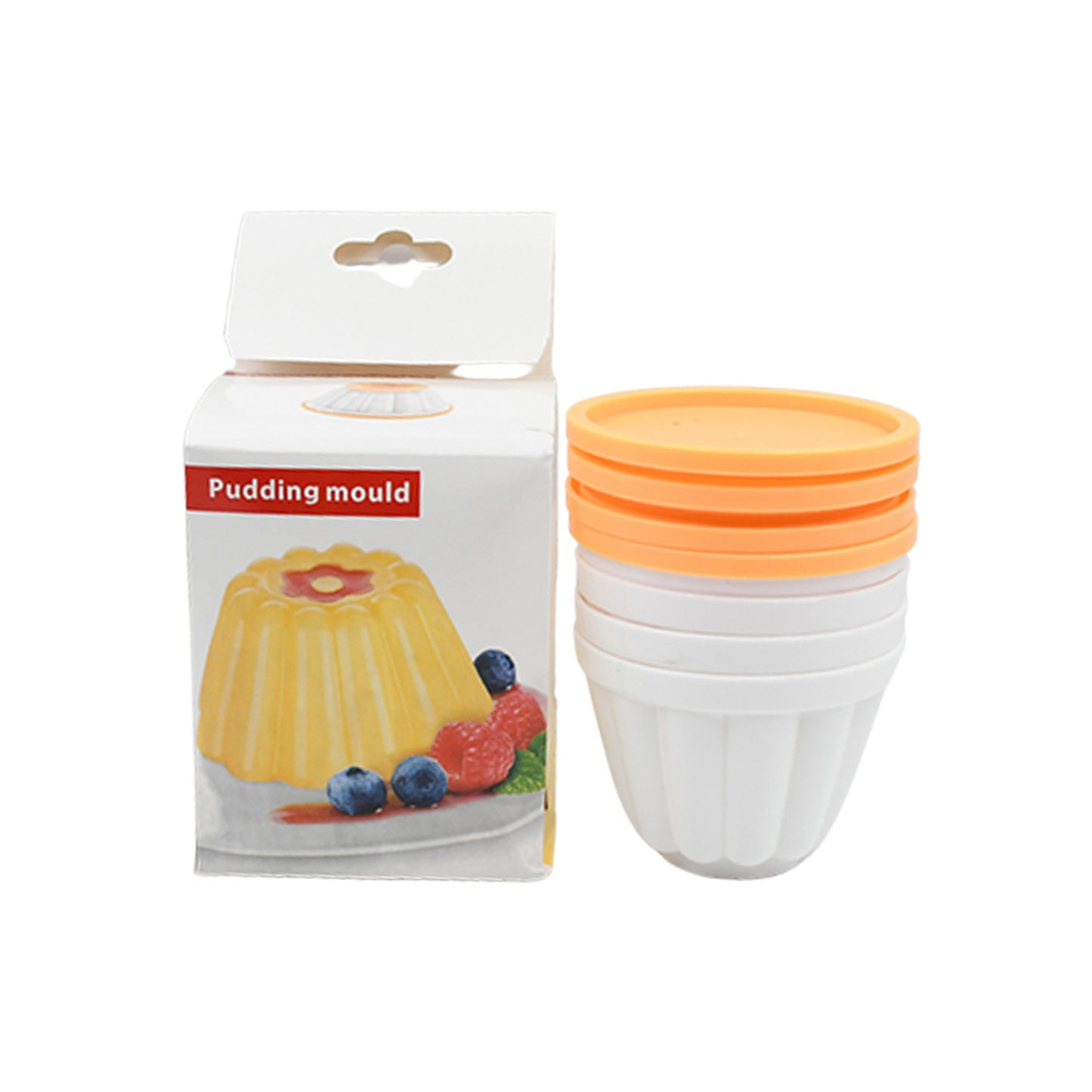 Pudding Molds Custard Mould Mould For Jelly Ice Creams Set Of 4 Cups With Lid - Happy Price - Image 6