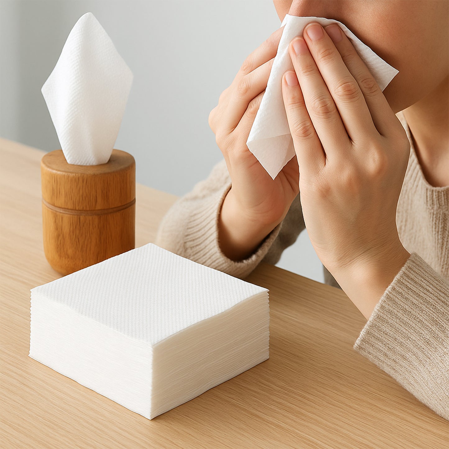 Soft Facial Tissue Paper Napkins Set (50 Pcs Set) - Happy Price - Image 5