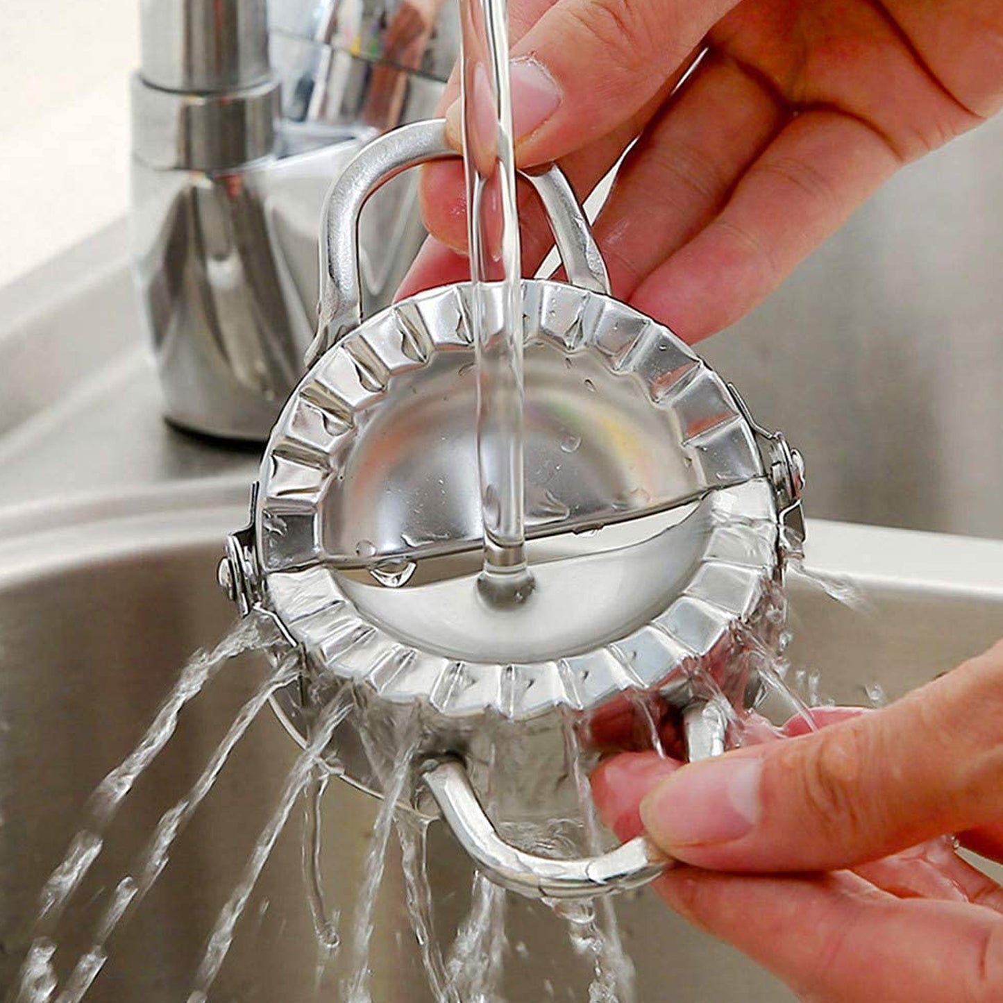 Stainless Steel Dumpling Maker Dough Cutter Pie Mold Tool. - Happy Price - Image 7