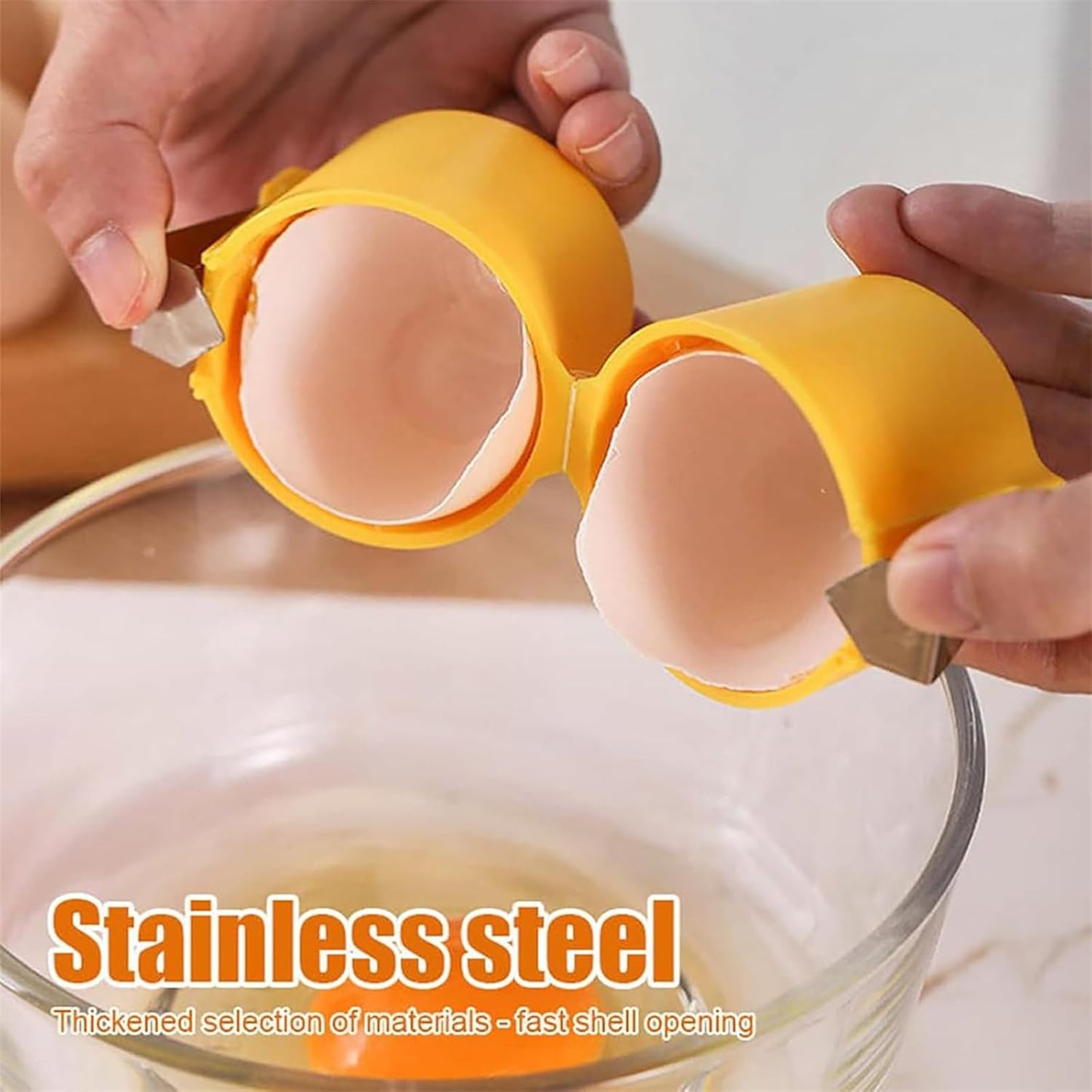 Egg Shell Opener Egg Cracker Tool For Raw Eggs Handheld (1 Pc) - Happy Price - Image 5
