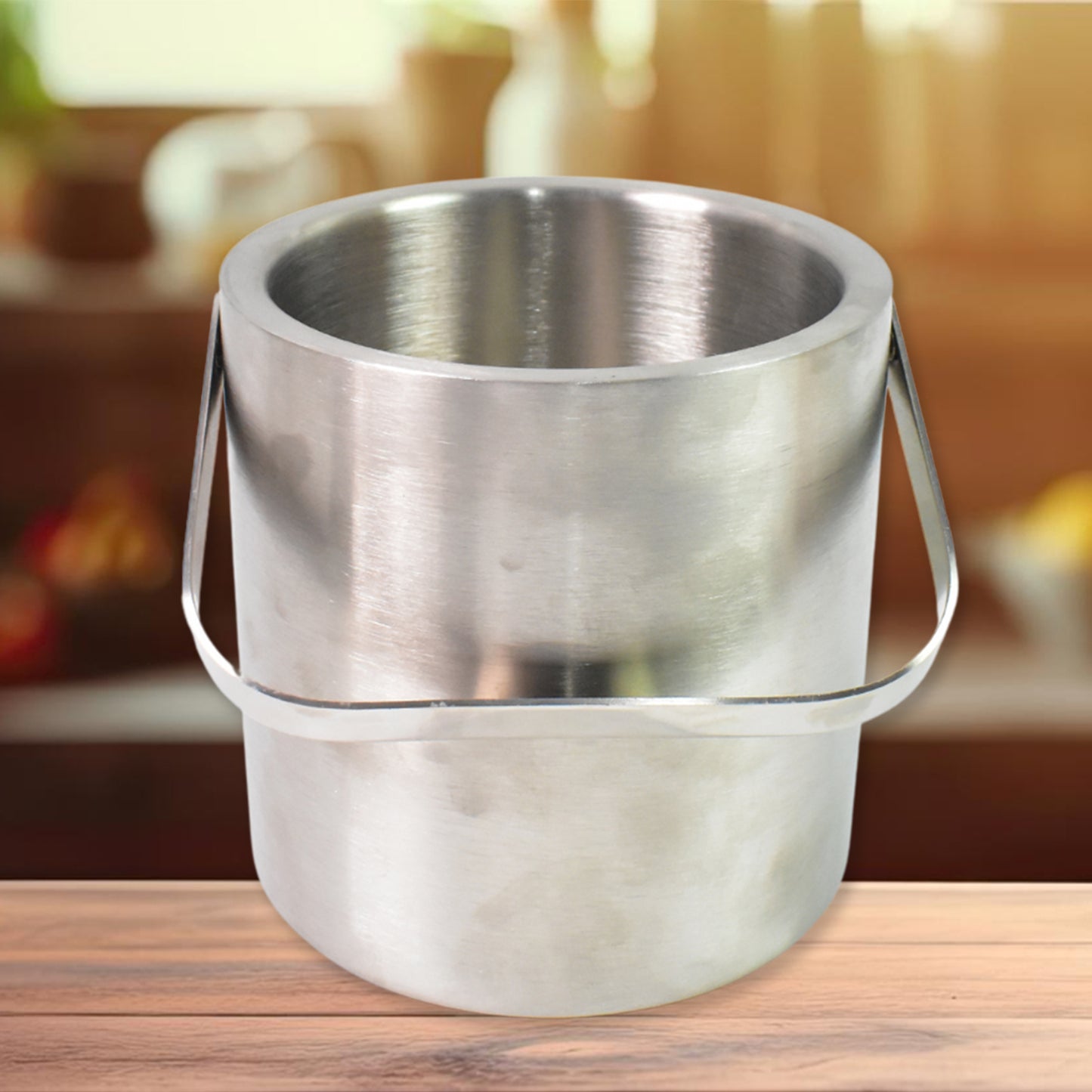Stainless Steel Ice Buckets With Lid (1.3 Liters Approx) - Happy Price - Image 3