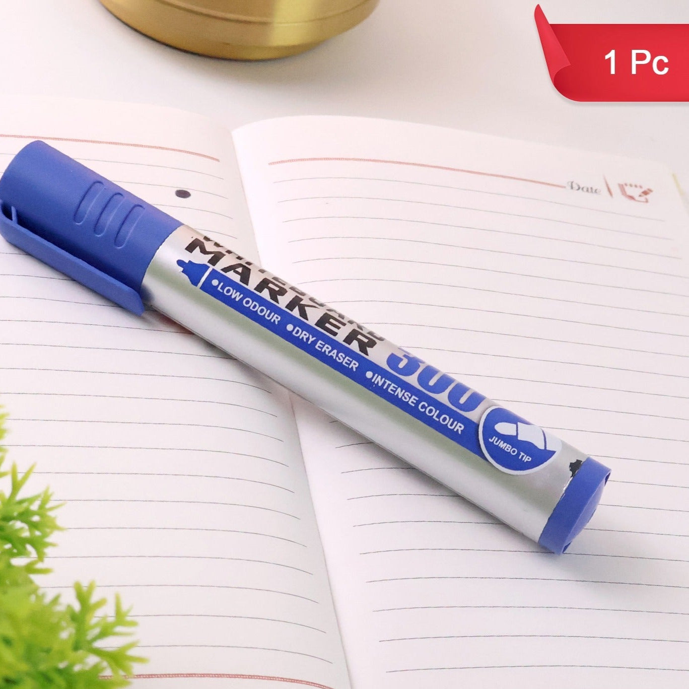 Jumbo Tip Whiteboard  Blue Ink Marker (1 Pc) - Happy Price - Image 1