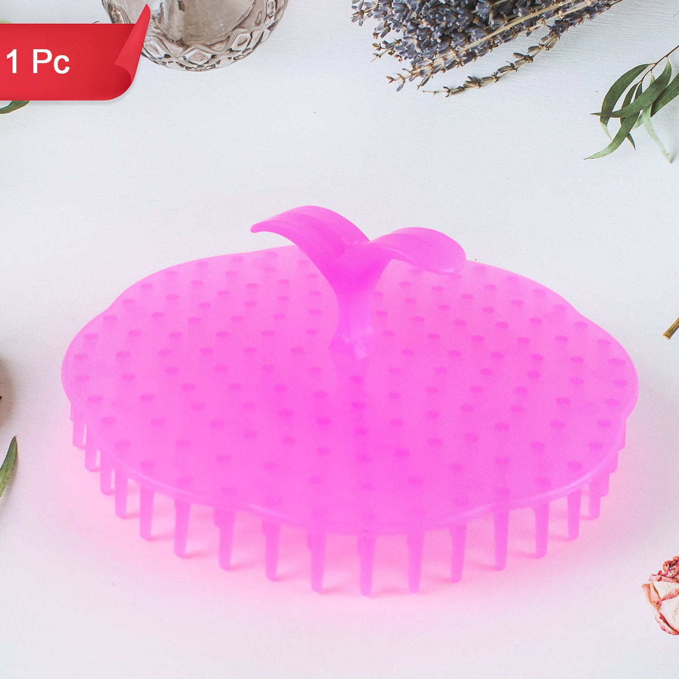 Ergonomic Plastic Scalp Massager Shampoo Brush (1 Pc) - Happy Price - Image 1