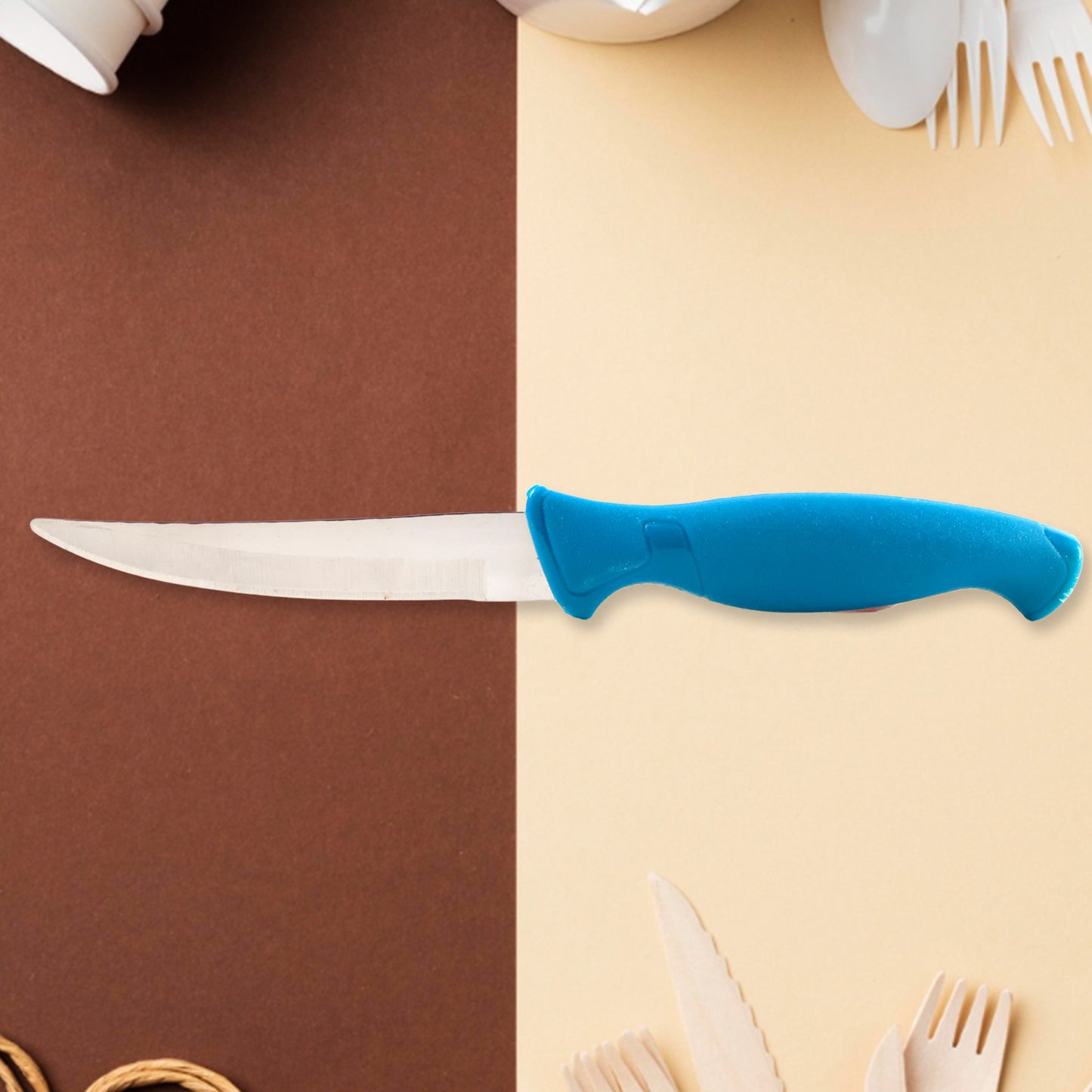 Heavy-duty Stainless Steel Kitchen Knife With Ergonomic Handle (1 Pc) - Happy Price - Image 3